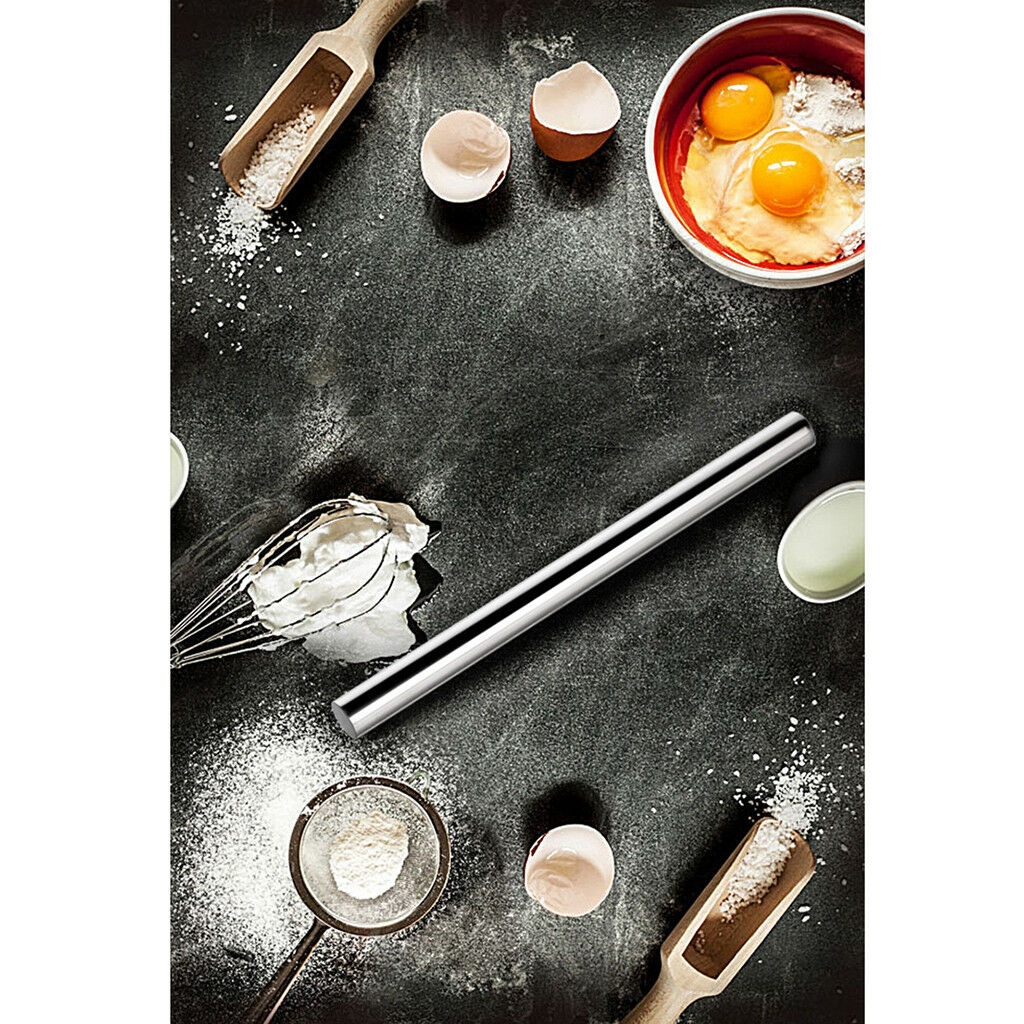 Stainless Steel Nonstick Baking Kitchen Rolling Pin Pastry Dough Roller #1