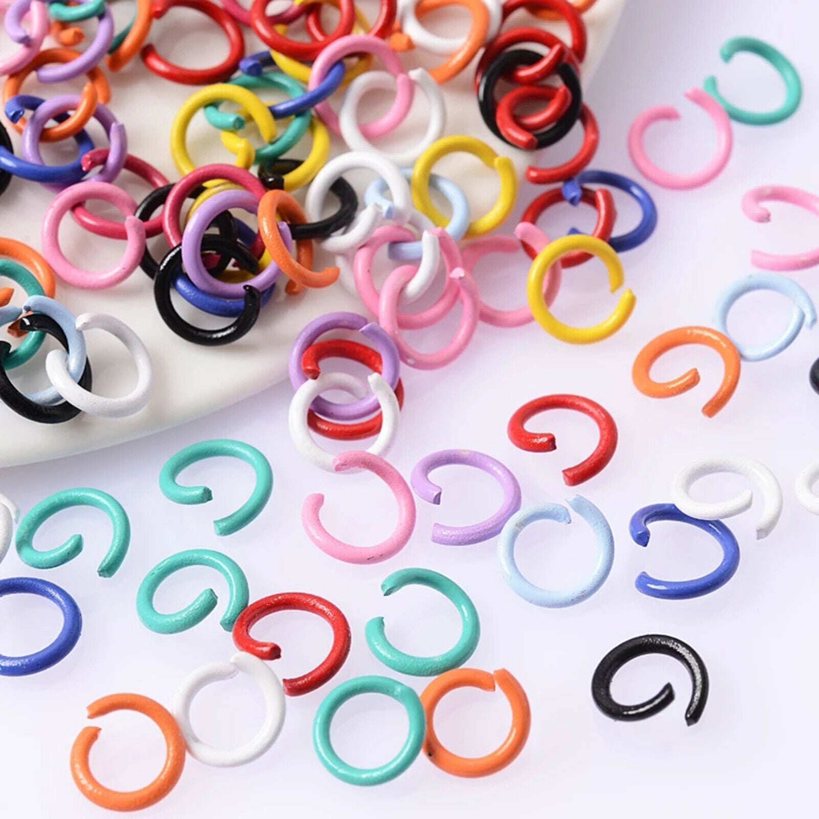 300Pcs Open Jump  Split Connectors DIY Earrings Necklace Jewelry Making