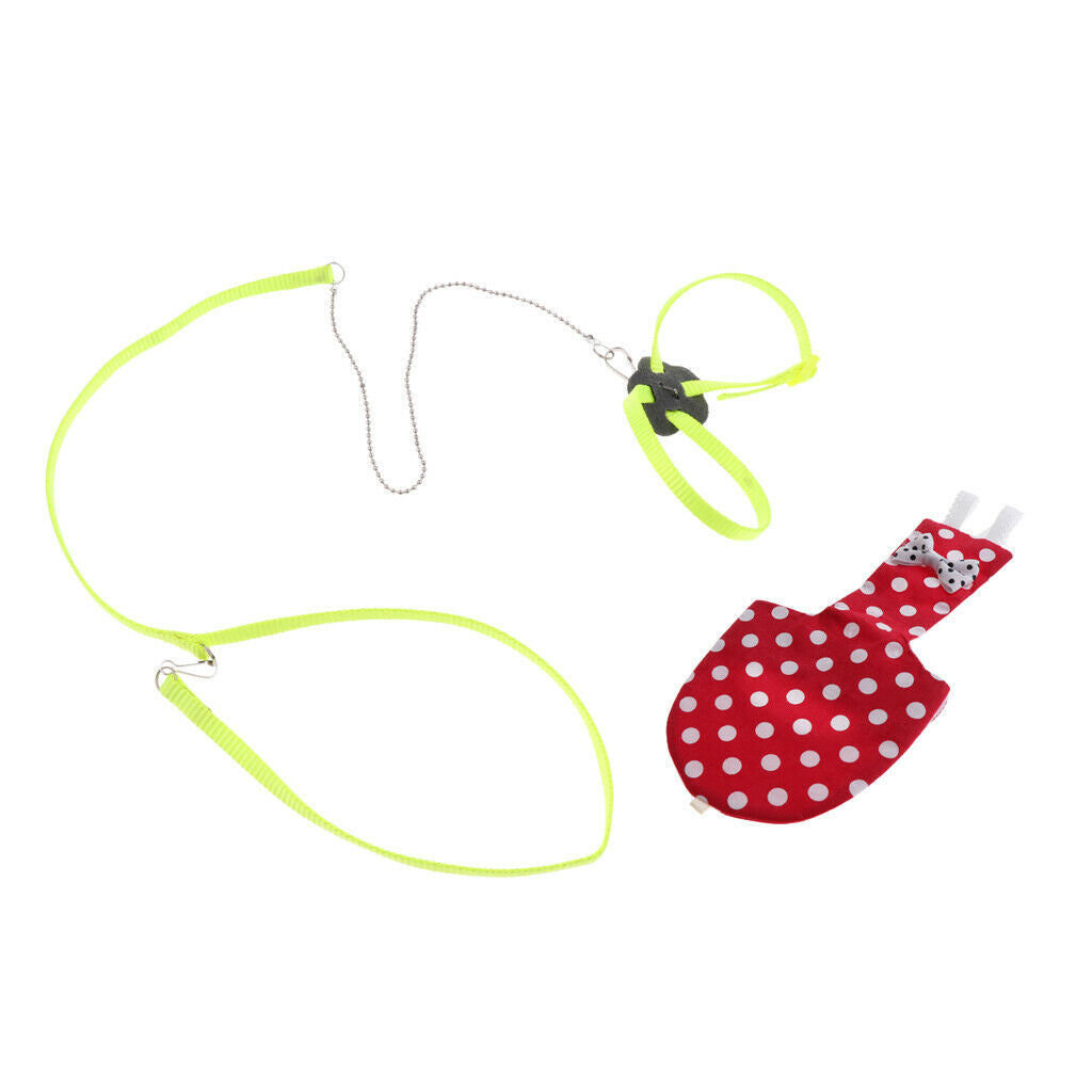 Parrot Bird Harness Leash Adjustable Anti-bite Rope With Birds Soft Diaper