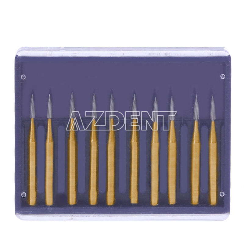 10 Kit Dental Tungsten Steel Carbide Burs FG 7901 for High Speed Handpiece