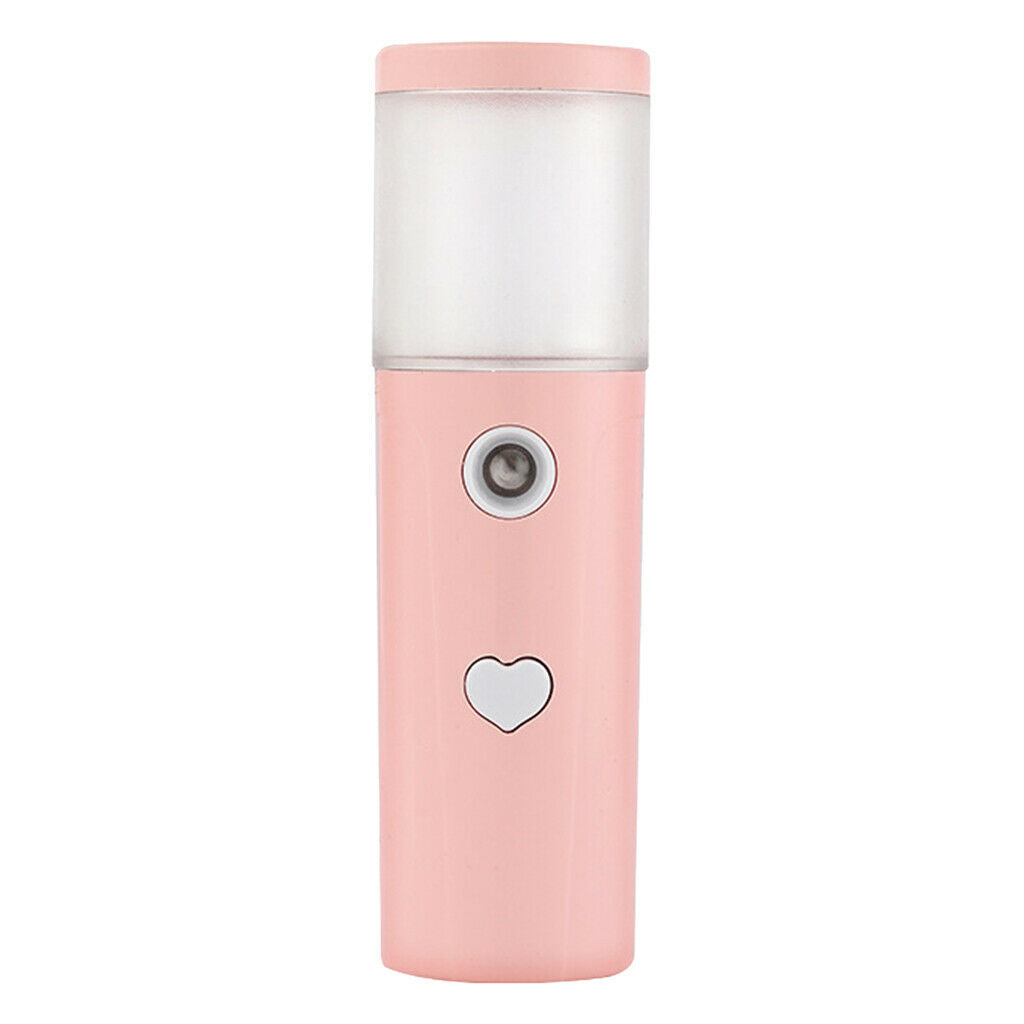 2x Mini Facial Mist Sprayer 30ml Handy Hydrating Refreshing USB Rechargeable