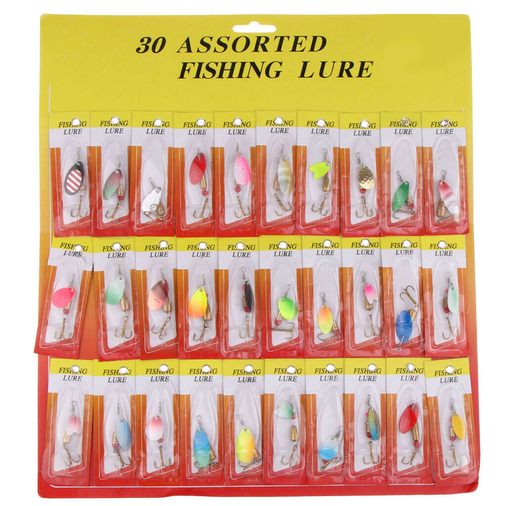 30x   Multicolor   Spinners   Baits   Spinnerbait   Fishing   Lures   Artificial