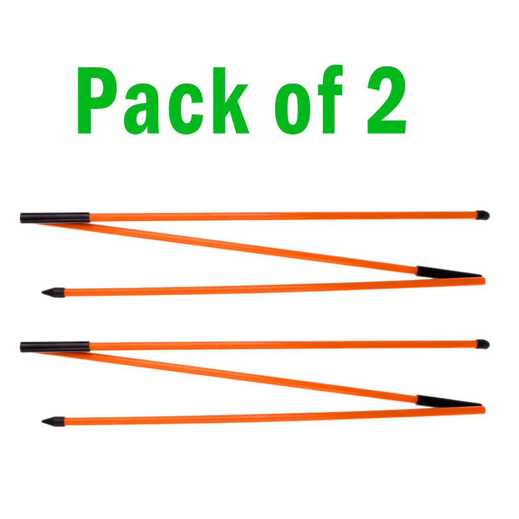 2x Golf Alignment Stick Putting Direction Rod Striking Practice Golf Supply