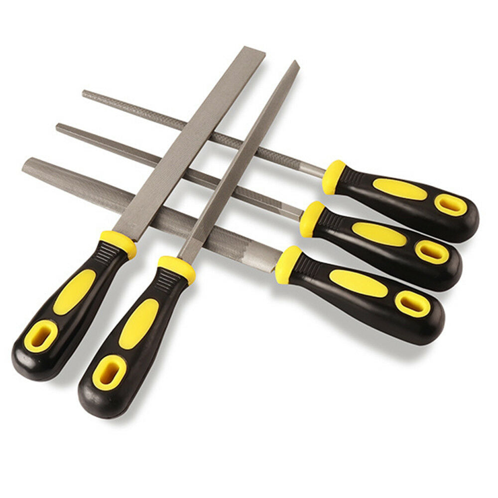 1PC 10 inch Triangle File Carbon Steel T12 Rasps Sharpening Single Handle File