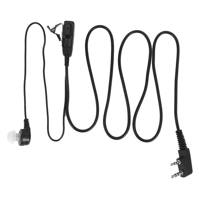 2X(Clear Tube Anti-Radiation Security Headset Earpiece for Kenwood Walkie TF9Z4)