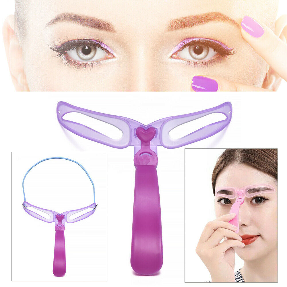 8Pairs  Eyebrow Stencils Shaper Grooming Kit Brow MakeUp Template Tool Reusable