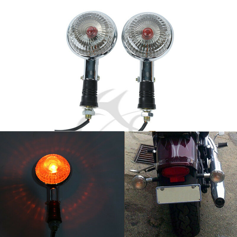 2PCS Turn Indicator Signal Lens For YAMAHA XV535 XV920 Virago XV1000 XV 535 920