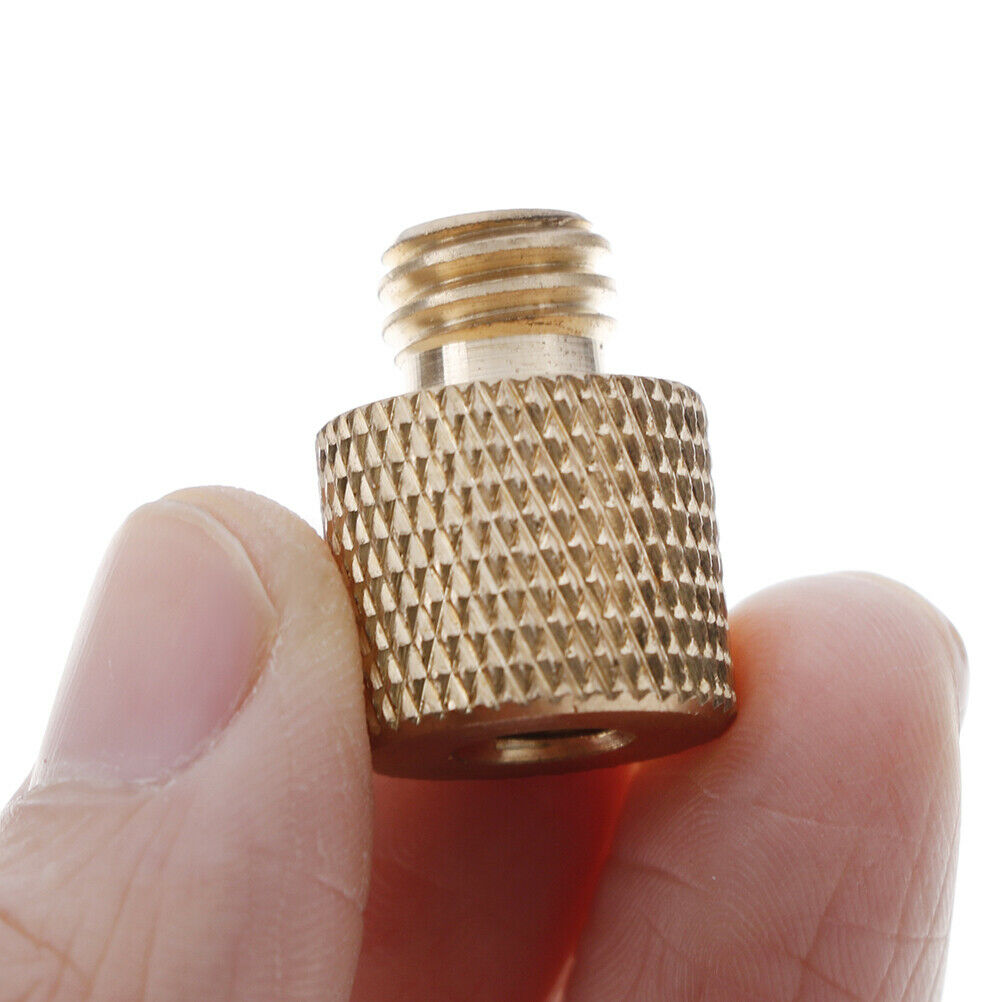 1/4" Female to 3/8" Male tripod thread reducer adapter brass copper for c.l8