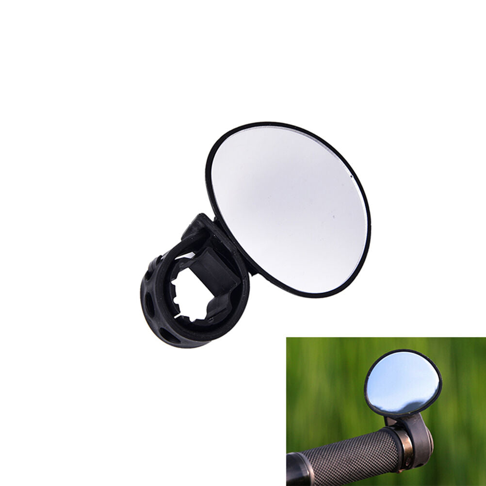 Mini Black 360° Rotaty Handlebar Glass Mirror Rearview for Road Bike Bicycle NC