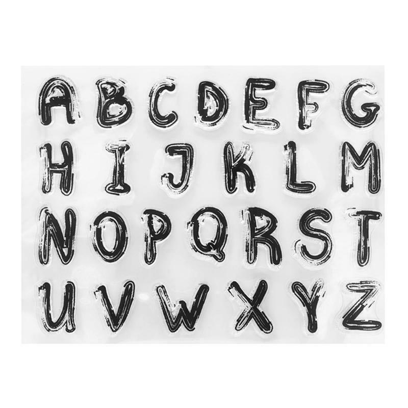 Uppercase Letter Silicone Clear Seal Stamp DIY Scrapbook Embossing Photo Album