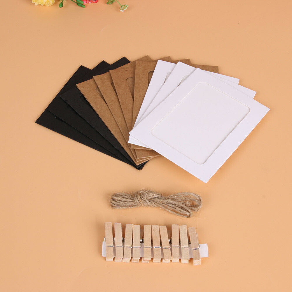 10pcs 5 inch Wall Hanging Photo Paper Frame Picture Display Modern Art Home