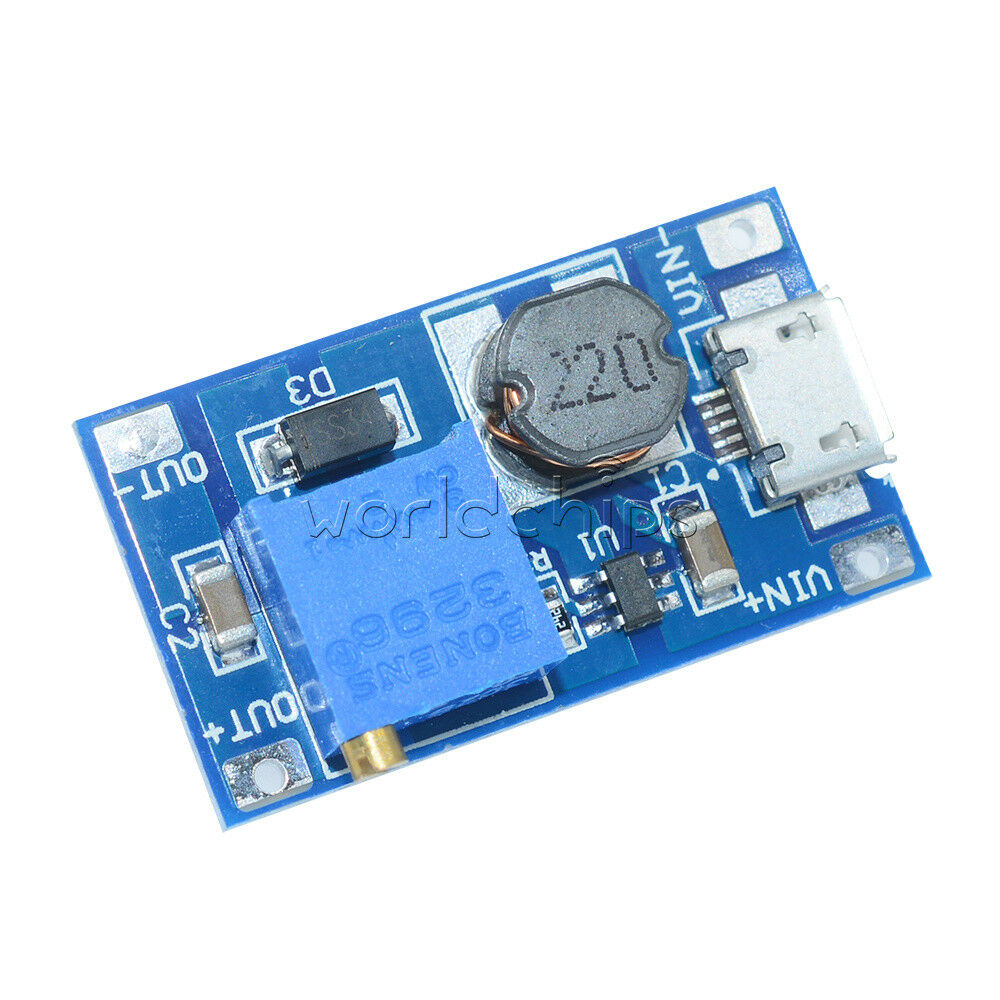 2PCS DC-DC 2A Booster Board MT3608 Step up Module 2~24V to 5~28V Replace XL6009