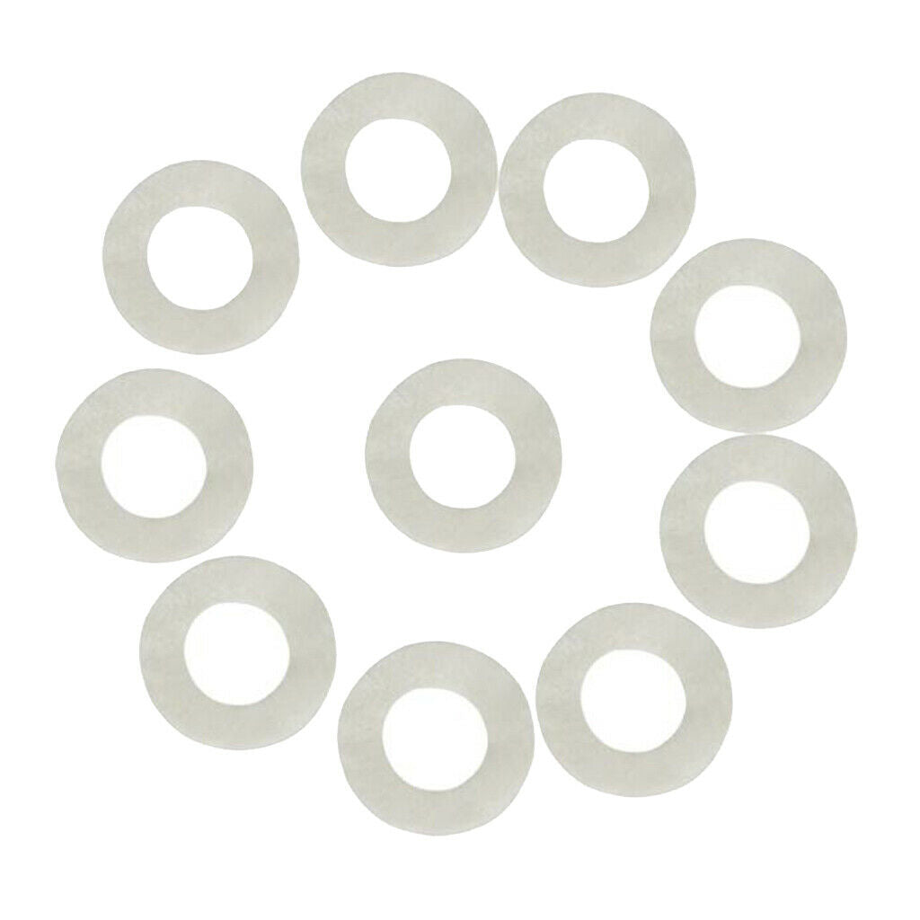 10 Pieces White Trumpet Pads for Trumpet Trombone Repair Replacement