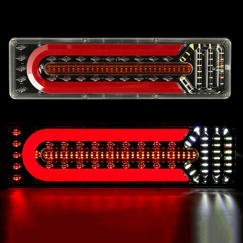 1PCS 24V Truck Trailer RV Guide Light LED Turn Signal light Driving Brake Lamp