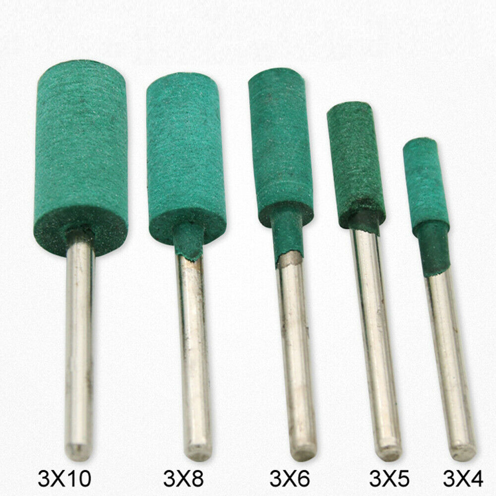 100pcs Shank Rubber Head Abrasive Grinding Mounted Point Polishing Rotary Tools