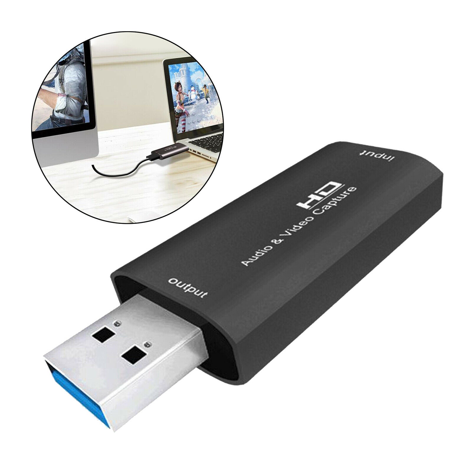 Audio Video Capture Card   to USB 2.0 Record to DSLR Camcorder Action Cam