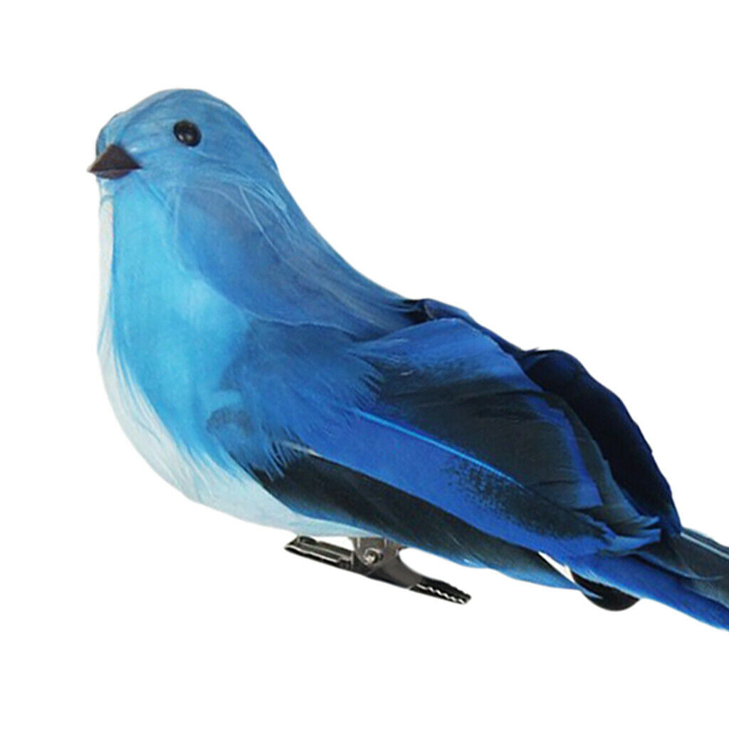 3pcs Feathered Craft Birds Artificial Foam Birds Photo Prop