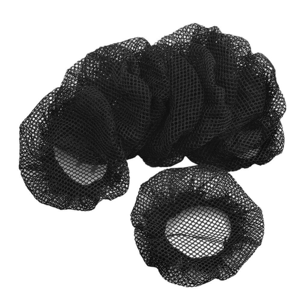 10Pack Girls Bun Cover Snood Solid Hair Net Ballet Gym Dance Headdress