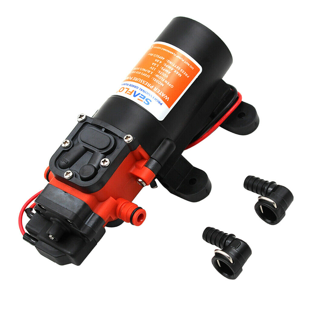 DC 24V Self Priming Water Pressure Diaphragm Pump 1.2GPM 4.2L/min 35Psi Fit for