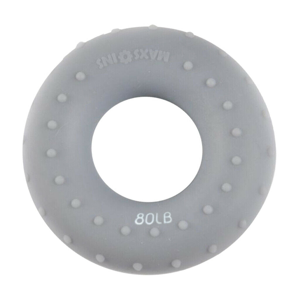 Forearm Wrist Finger Exerciser Hand Grip Silicone Ring Gripper 100LB & 80LBS
