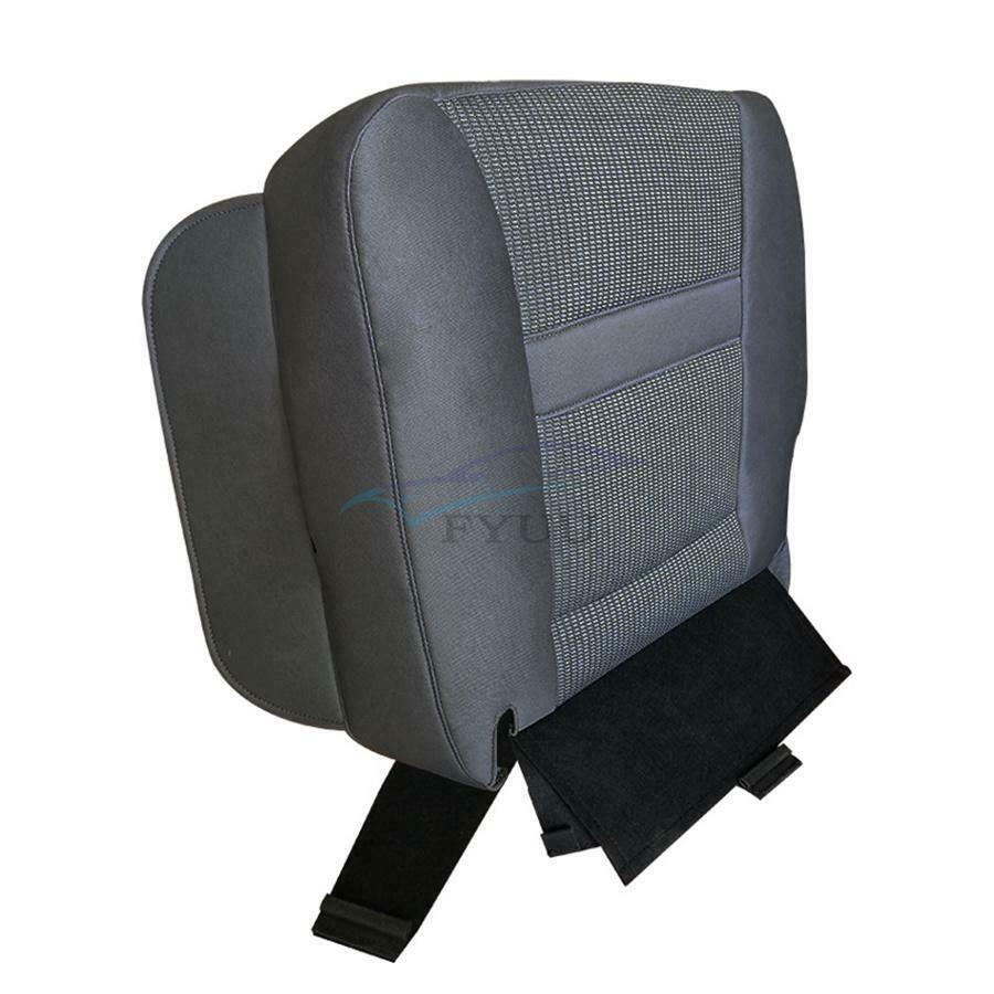 1×Dark Grey Wearproof Front Left Driver Seat Cover For 06-09 Dodge Ram 2500 3500