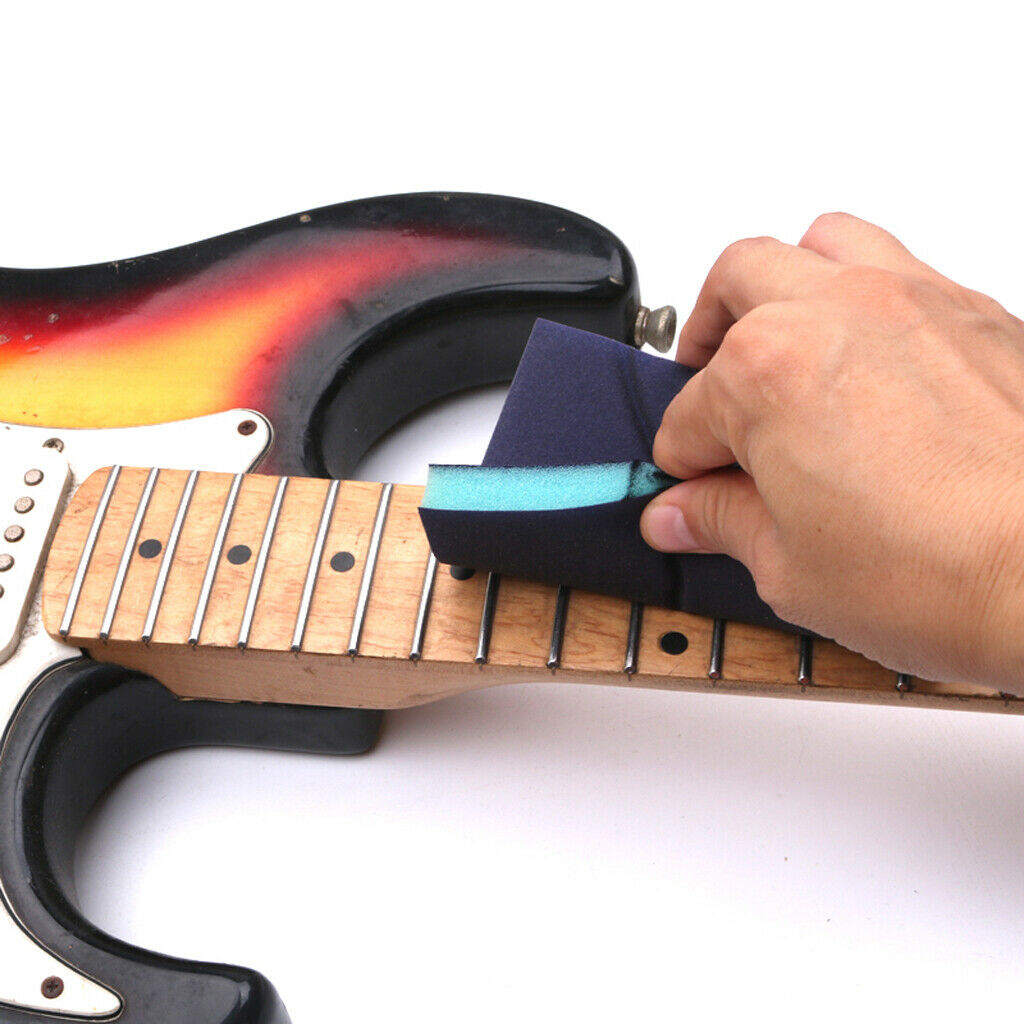 Sponge Guitar Sandpaper Block Guitar String Sandpaper Guitar Polishing Tool