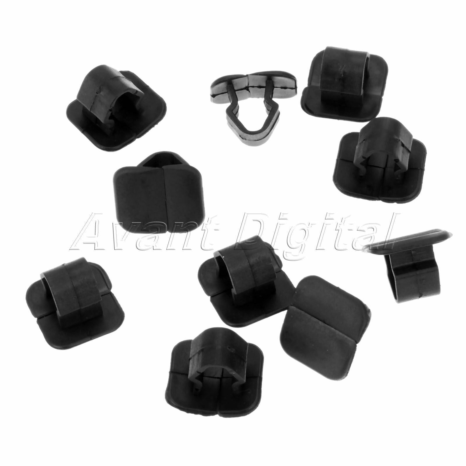 50PC Car Hood Cotton insulation lining Clips Fasteners Auto Plastic Clamp