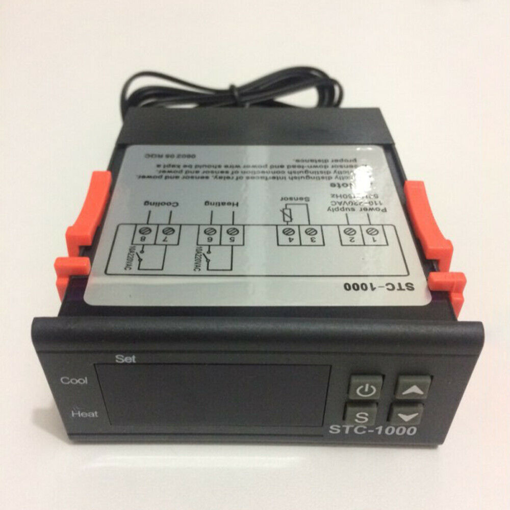 LED Digital Thermostat Incubator Two Relay Output Temperature Controller