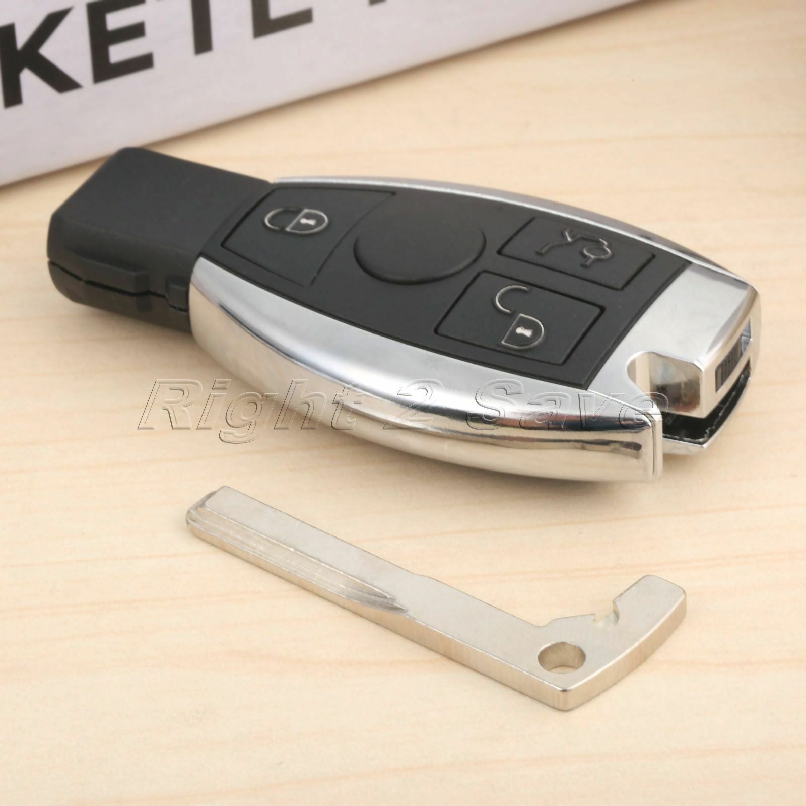 1Pc Remote Key 3 BTN Fit Car 2000-2017 Mercedes-Benz A E S G CLK SLK ML Classes