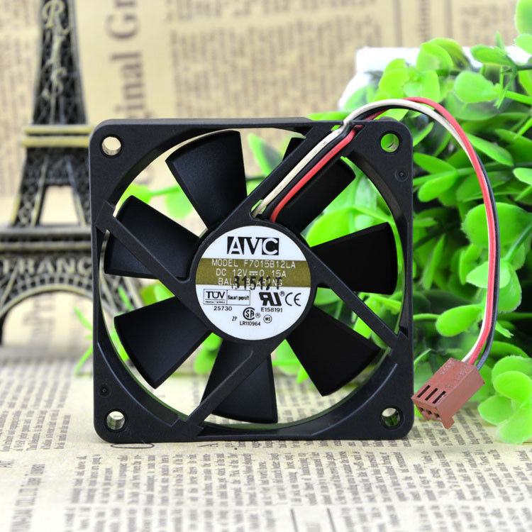 For AVC F7015B12LA fan 12V 0.15A 70*70*15MM 3pin
