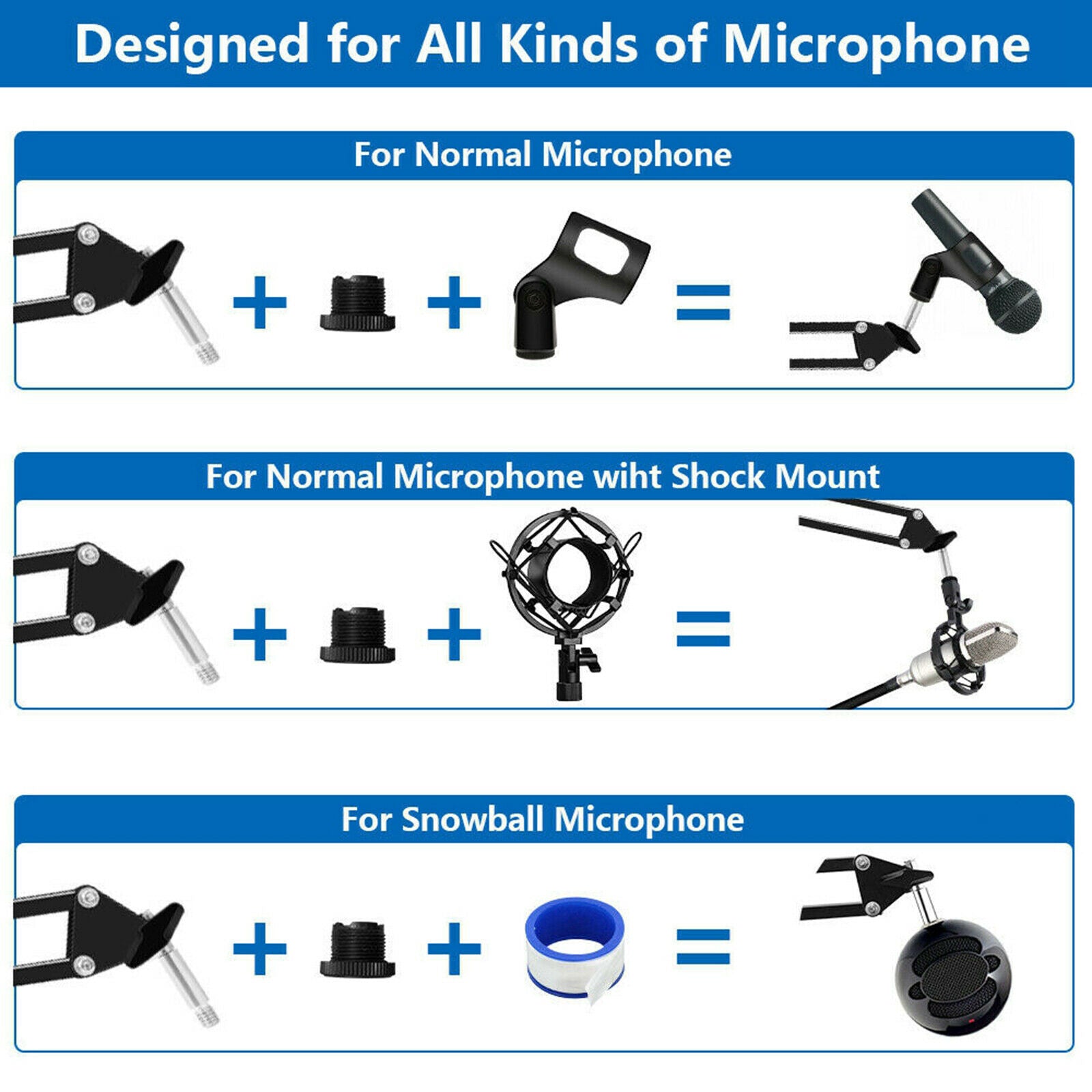 Adjustable Studio Microphone Scissor Arm Stand for Recording TV Stations