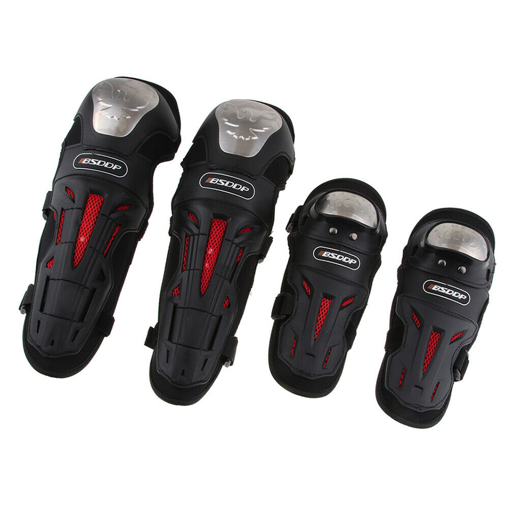 Black Outdoor Cycling Skateboard Elbow Knee Pads Safety Protective Gear