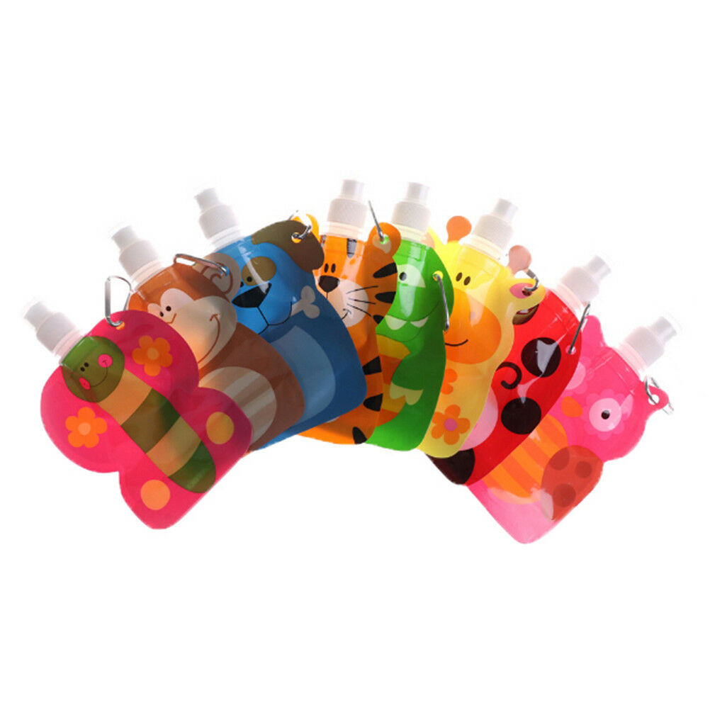 360ml Eco friendly foldable cartoon travel drink bottle safe for kid children BD