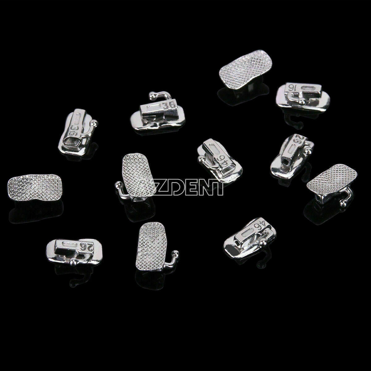 10Pack Orthodontic Bondable Buccal Tube Non-Convertible Roth 0.022 For 1st Molar