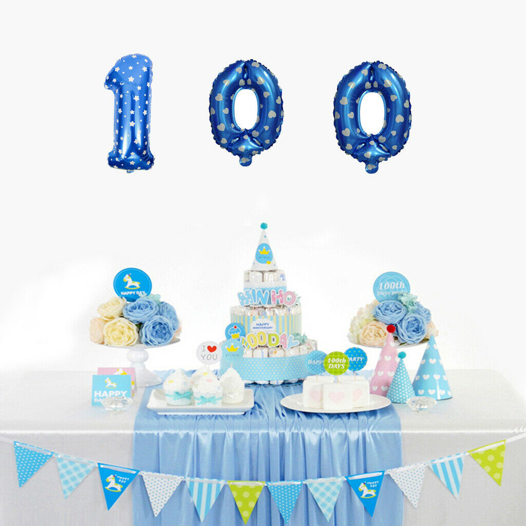 All Numbers Star Foil Balloons Birthday Anniversary Party Decor Number 0