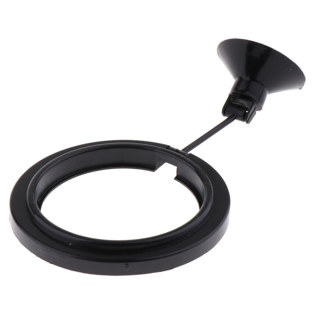 Plastic Ring Station Aquarium   Shrimps Safe Food Feeder Black