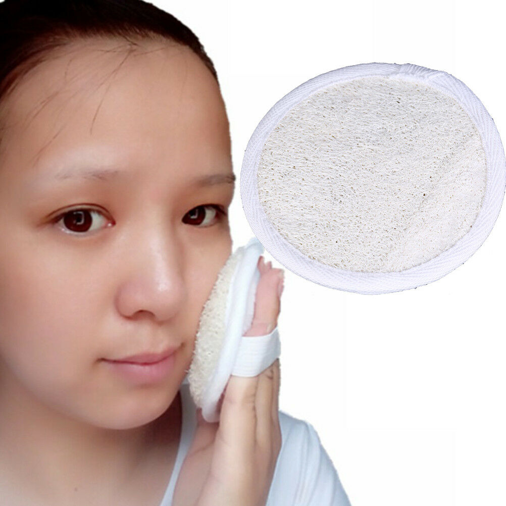 Natural Loofah Luffa Loofa Facial Body Pad Sponge Cleanser Scrubber Brus.l8