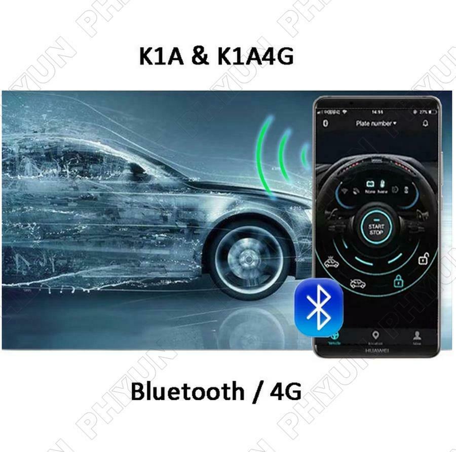 12V Universal Car One-Key Engine Start Stop Button Bluetooth Remote Control Kit