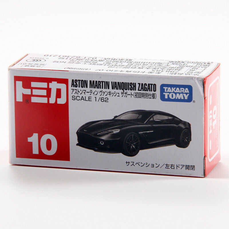Tomica 1/62 Aston Martin Vanquish Zagato NO#10 Black First Edition Metal Vehicle