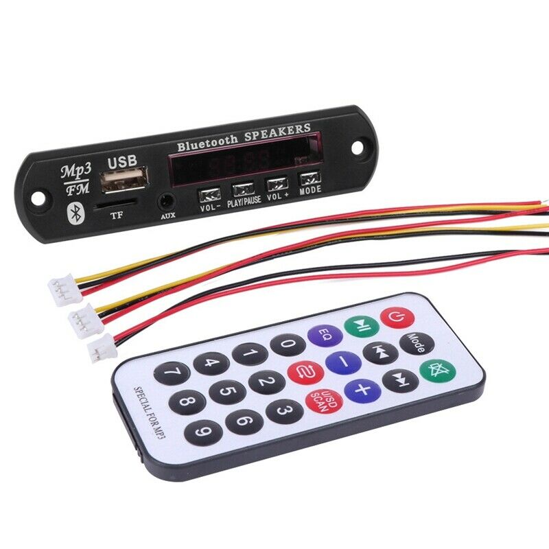 4X(Remote Car Wireless MP3 Decoder Board Audio Module USB SD FM Radios G3L5)