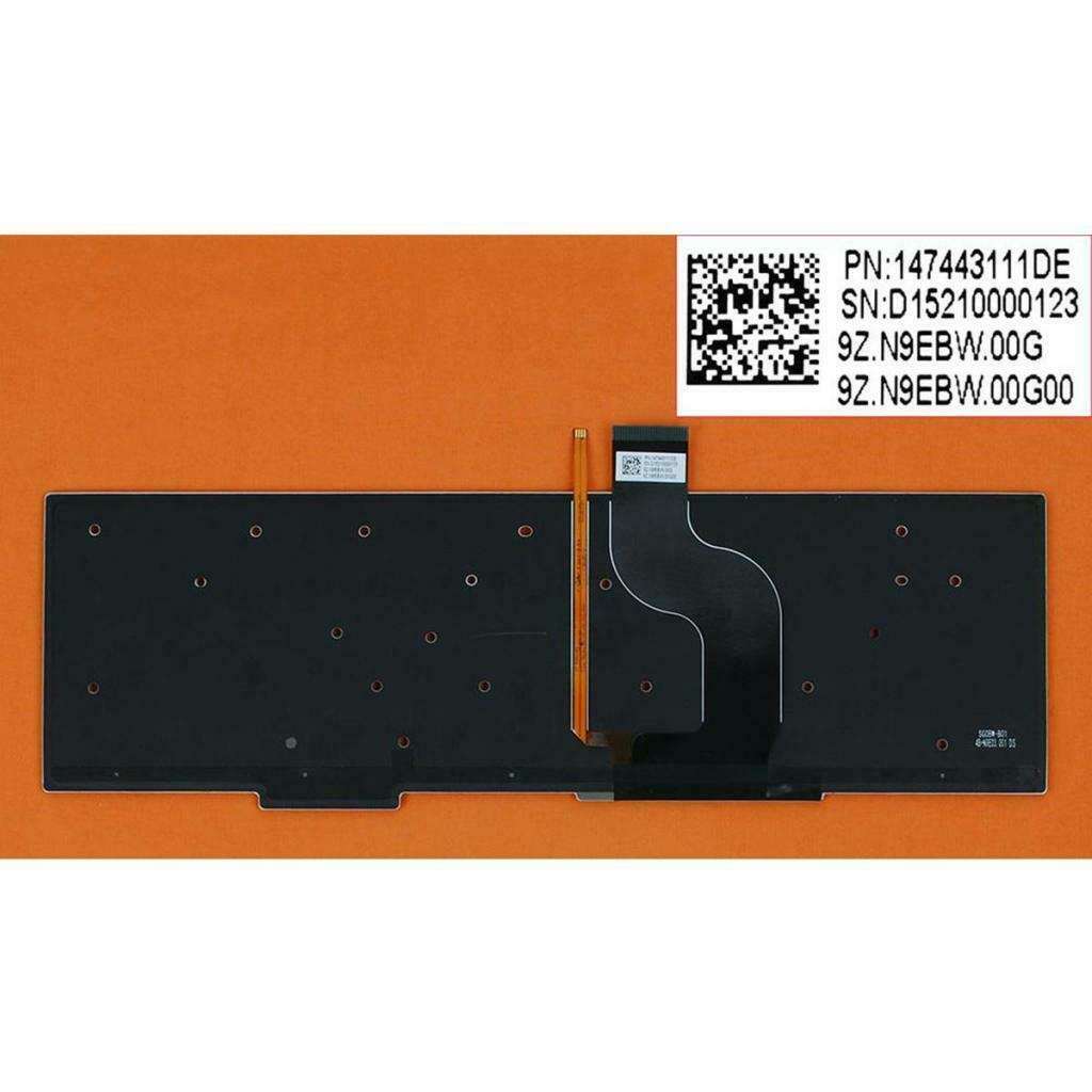 Replacement German Layout Keyobard + Backlit Frameless for Sony Vaio svt15