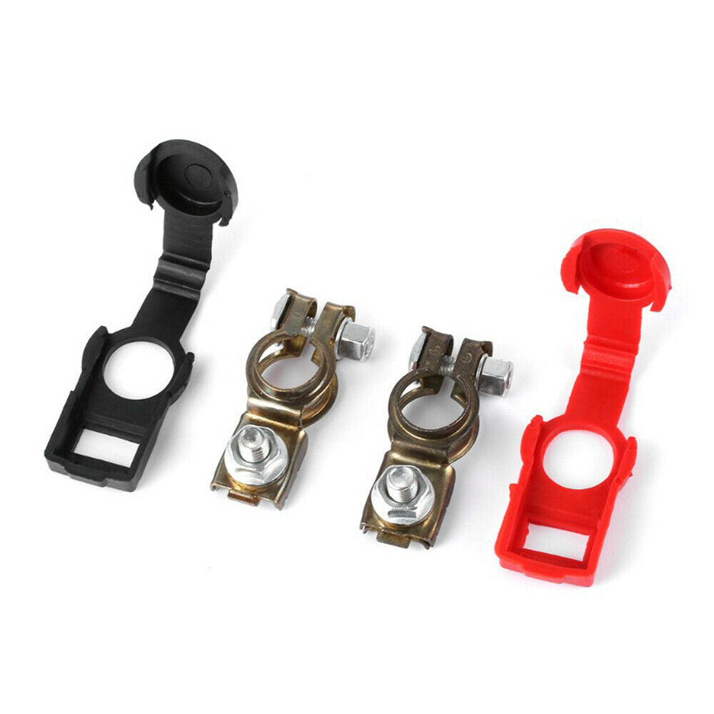1 Pair Black Red 12V Car Battery Quick Release Battery Terminal Connector Clamps