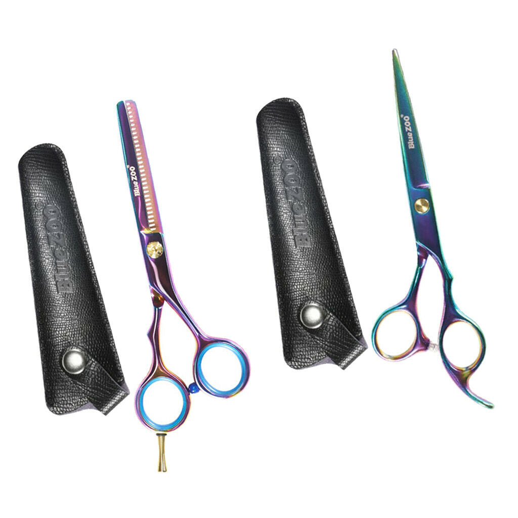 6.0" Professional Salon Hairdressing Hair Cutting Thinning Barber Scissors Sets