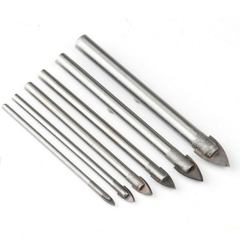 6Pcs 3-10Mm Ceramic Tile Bit Diamond Glass Hard Tiles Spade Drill Ground CarbiA8