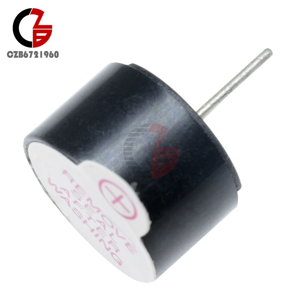 5Pcs Active Buzzer 12mm 3V Magnetic Long Continous Beep Tone Alarm Ringer