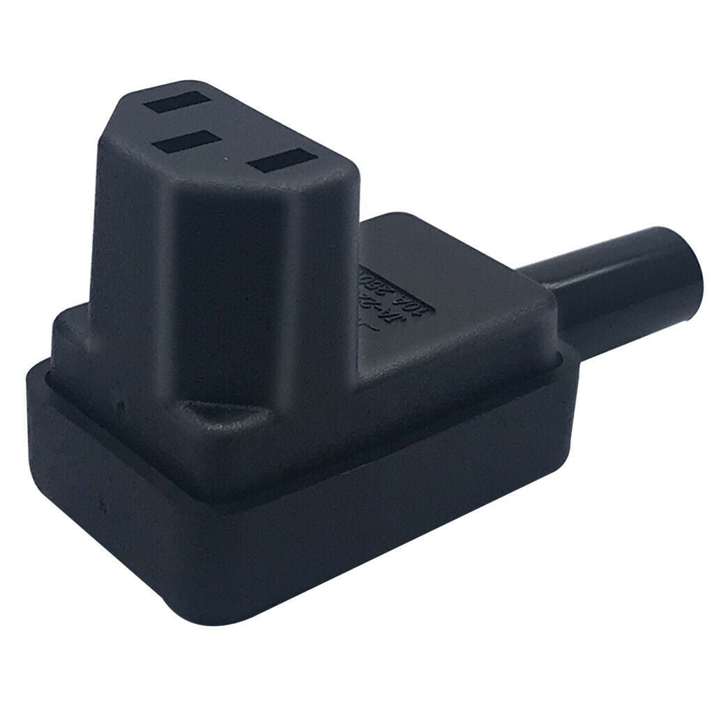 2Pcs C13 Power Plug 90 Degree Right Angle IEC 320 C13 Female Wire Adapter