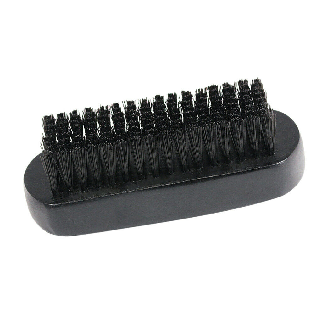 Men's Wooden Beard Mustache Facial Hair Brush Grooming Tool Black