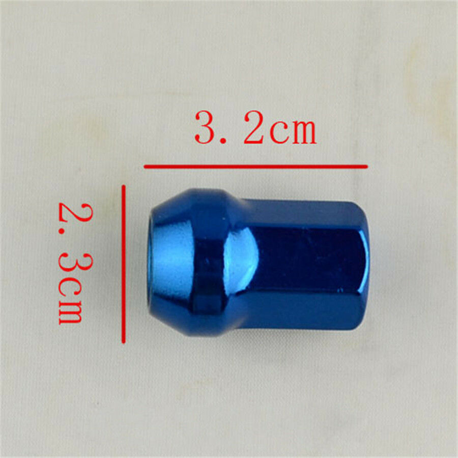 20pc Red Alloy Steel M12 X1.5 Racing Car Modified Wheel Screws Rims Lug Nuts Kit