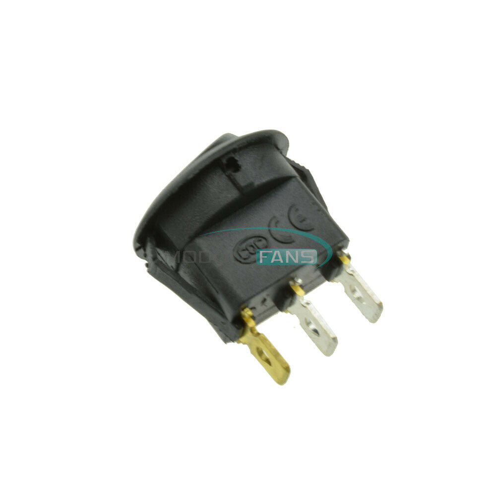 50PCS 12V LED Green Dot Light Car Auto Boat Round Rocker ON-OFF Toggle Switch
