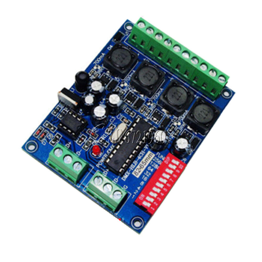 4CH Channel DMX512 Decoder 16A RGBW Controller led stage Dj lighting CMOS Output
